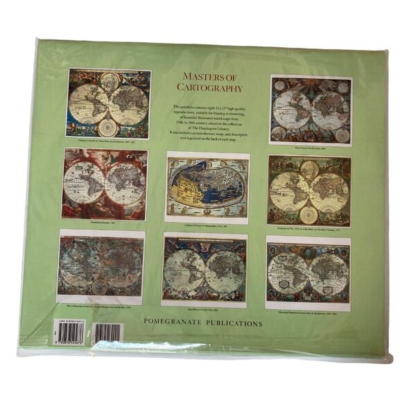 Masters Of Cartography Print Portfolio Pomegranate Publications 13x15 World Maps - Picture 4 of 15